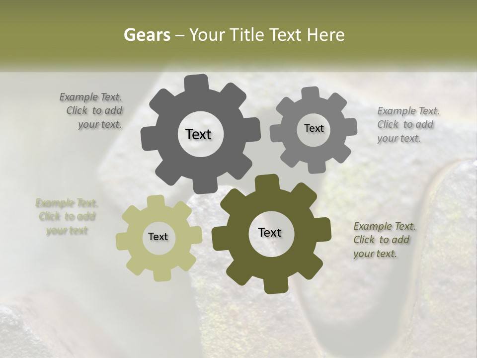 Wheel Machinery Teeth PowerPoint Template