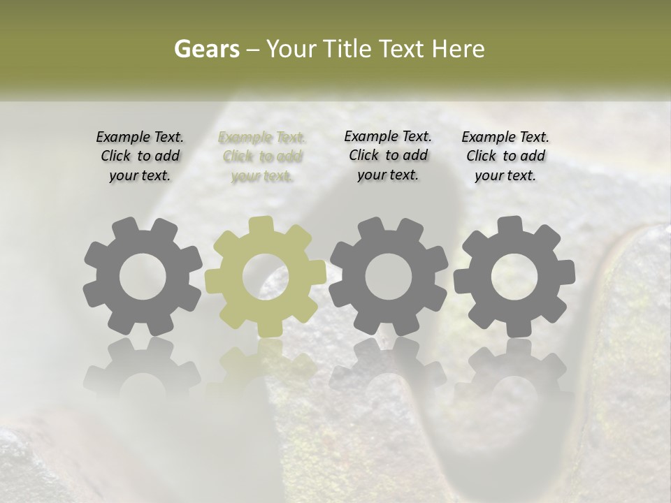 Wheel Machinery Teeth PowerPoint Template