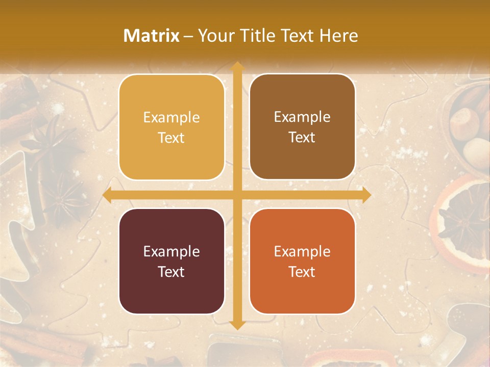 Xmas Nutrition Orange PowerPoint Template