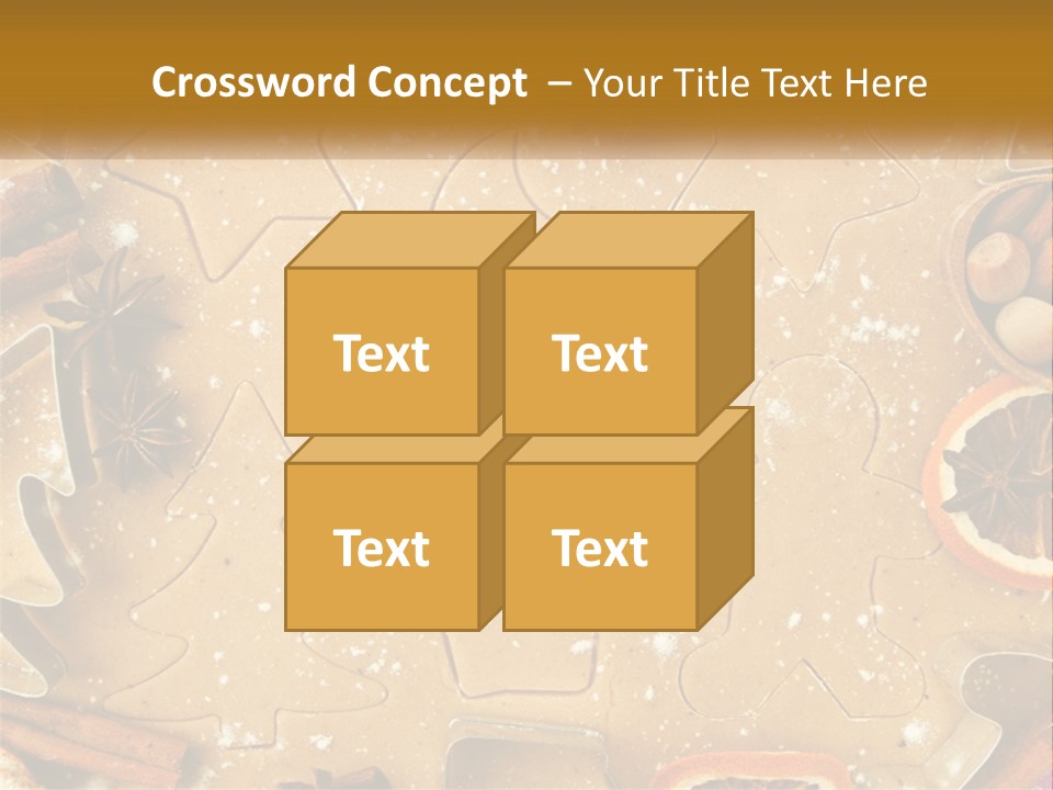 Xmas Nutrition Orange PowerPoint Template