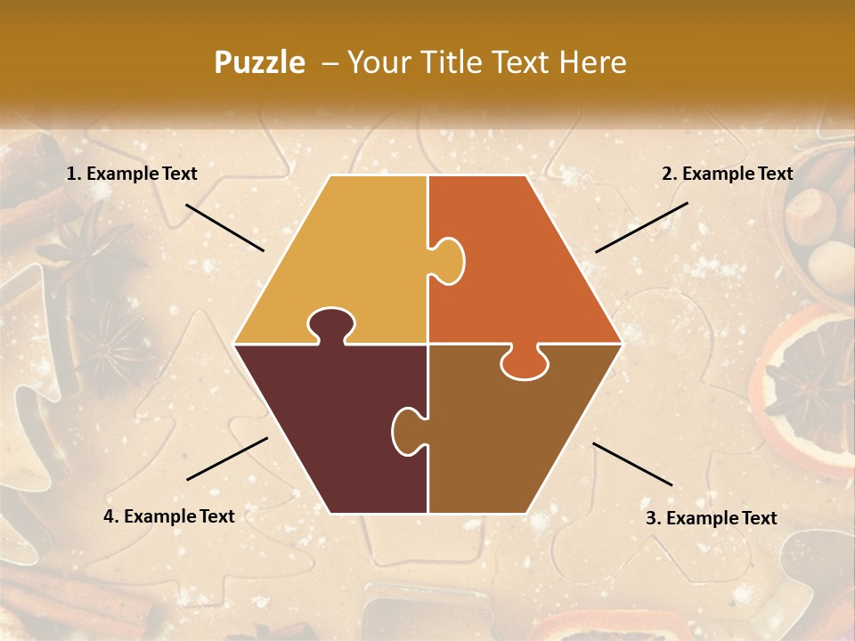 Xmas Nutrition Orange PowerPoint Template