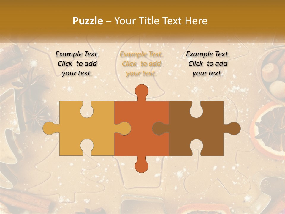 Xmas Nutrition Orange PowerPoint Template