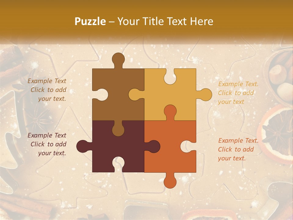 Xmas Nutrition Orange PowerPoint Template