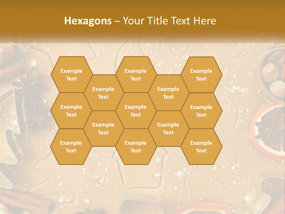 Xmas Nutrition Orange PowerPoint Template