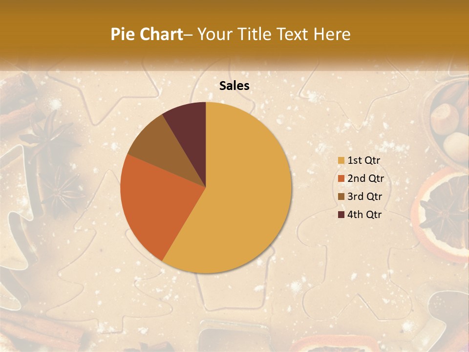 Xmas Nutrition Orange PowerPoint Template