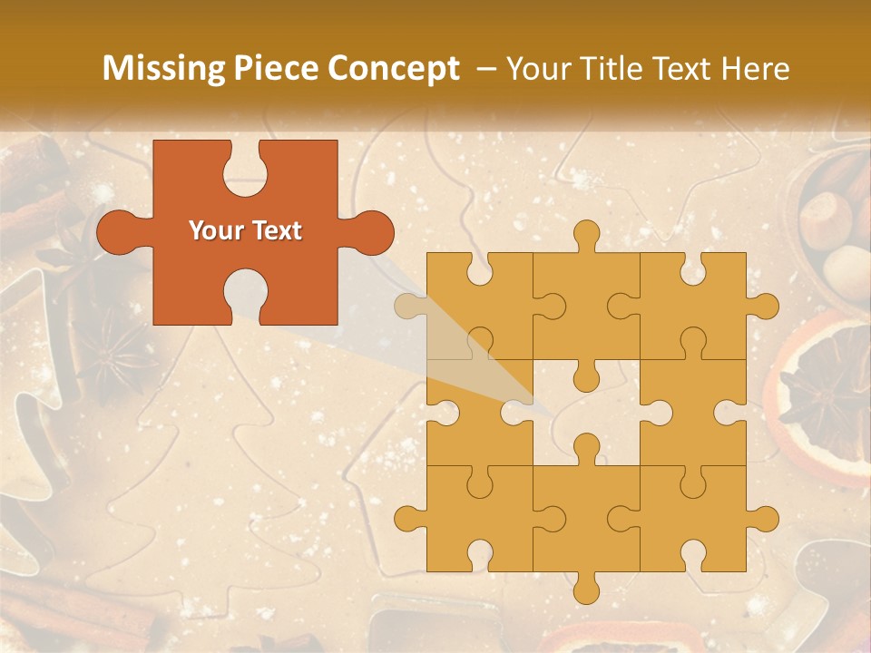 Xmas Nutrition Orange PowerPoint Template