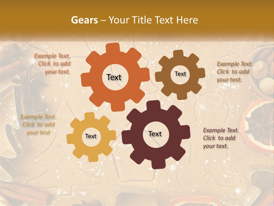 Xmas Nutrition Orange PowerPoint Template