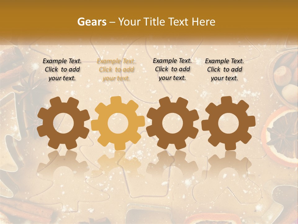 Xmas Nutrition Orange PowerPoint Template