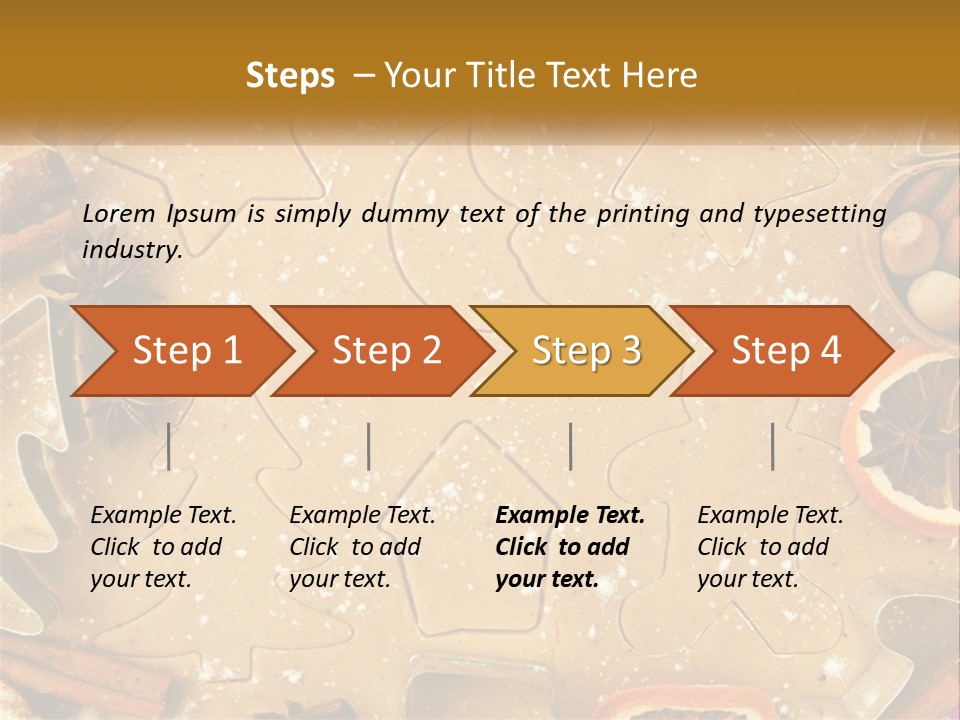Xmas Nutrition Orange PowerPoint Template