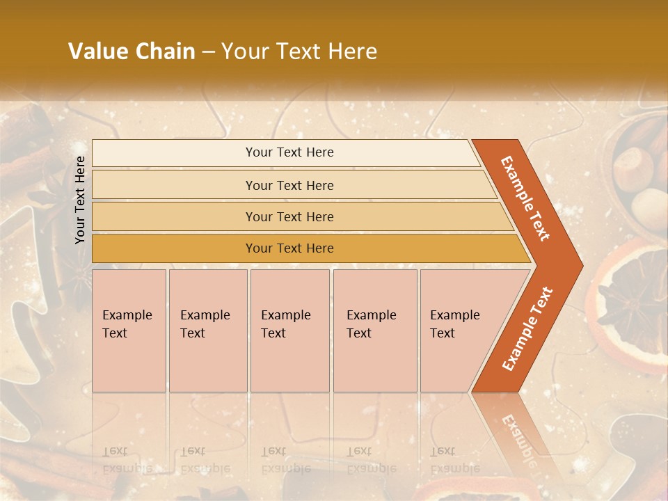 Xmas Nutrition Orange PowerPoint Template