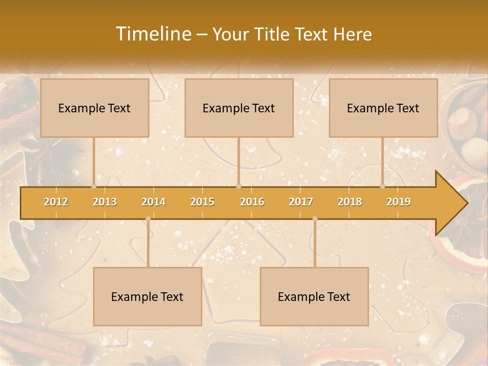 Xmas Nutrition Orange PowerPoint Template