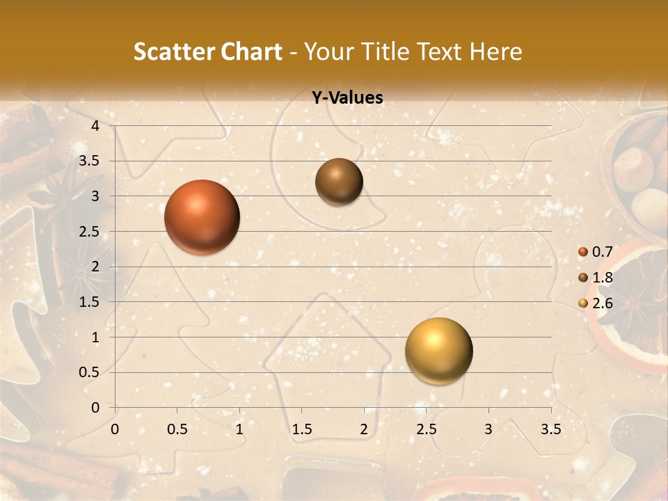 Xmas Nutrition Orange PowerPoint Template