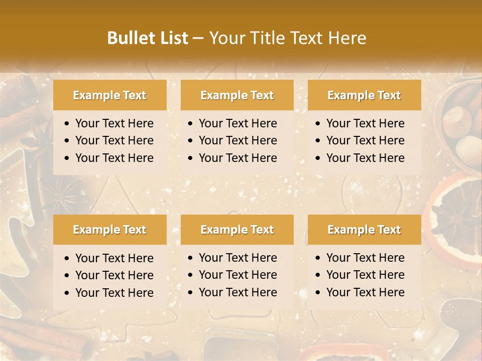 Xmas Nutrition Orange PowerPoint Template