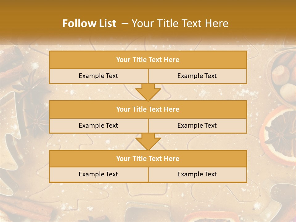 Xmas Nutrition Orange PowerPoint Template