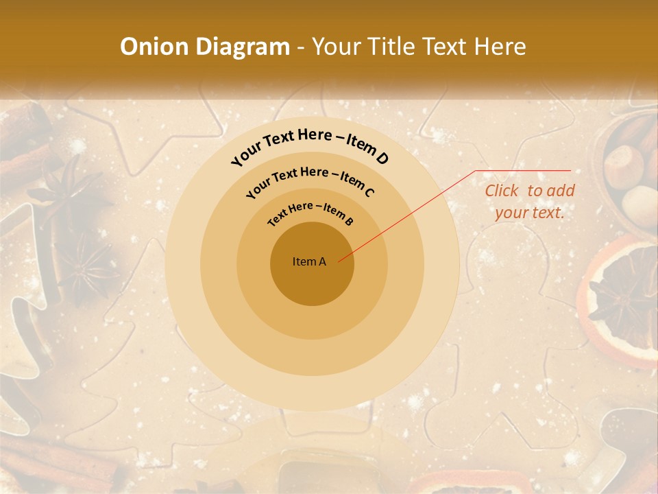 Xmas Nutrition Orange PowerPoint Template