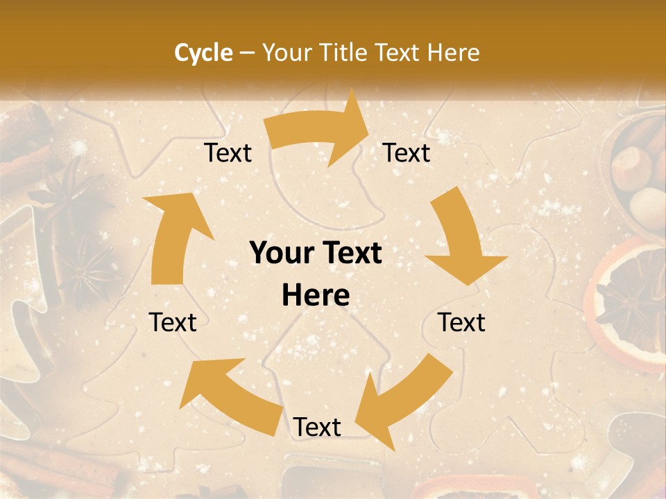 Xmas Nutrition Orange PowerPoint Template