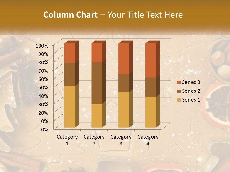 Xmas Nutrition Orange PowerPoint Template