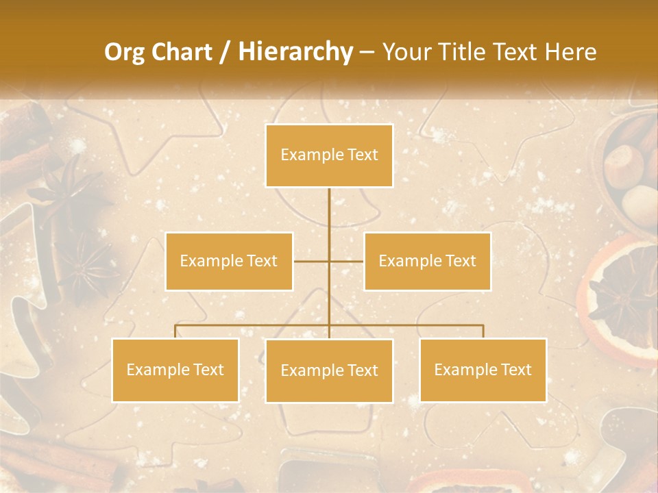 Xmas Nutrition Orange PowerPoint Template