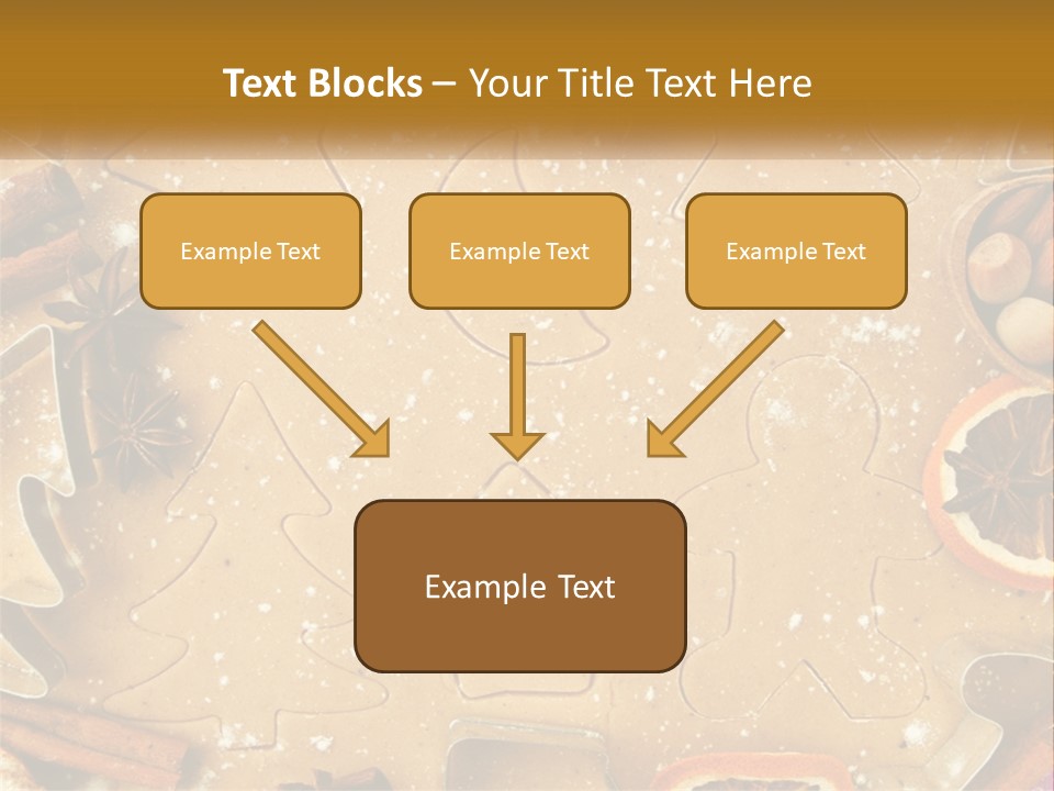Xmas Nutrition Orange PowerPoint Template