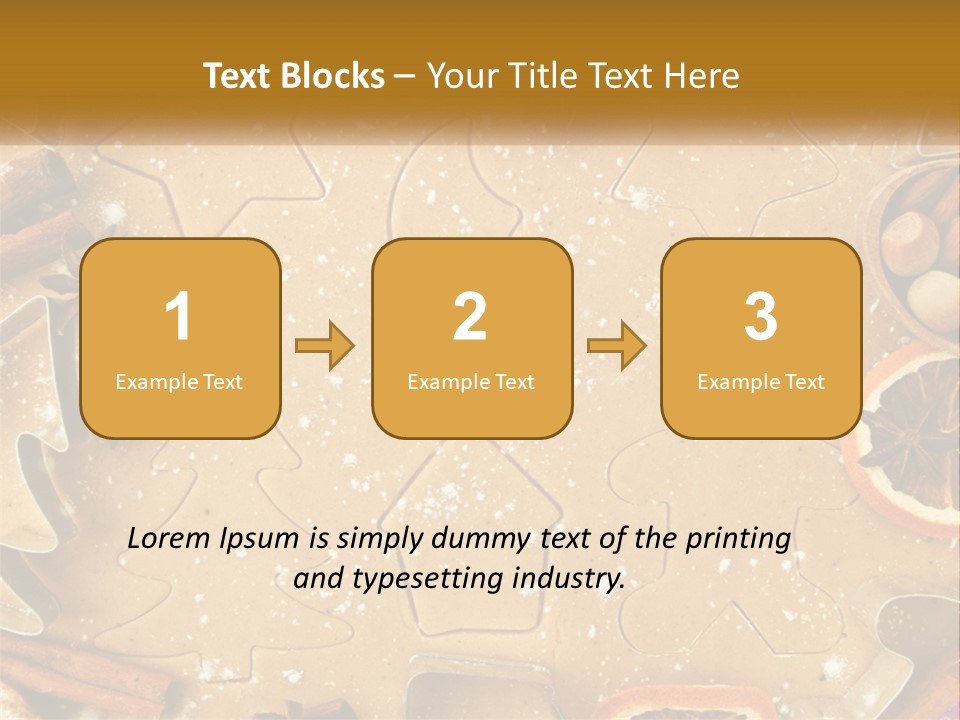 Xmas Nutrition Orange PowerPoint Template