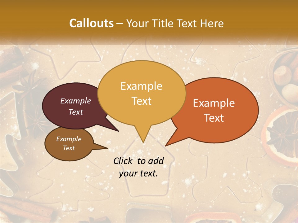 Xmas Nutrition Orange PowerPoint Template