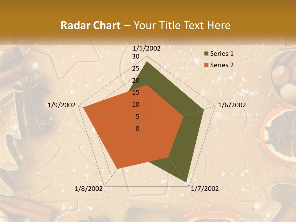 Xmas Nutrition Orange PowerPoint Template