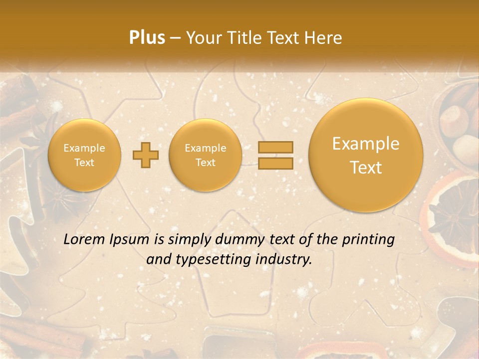 Xmas Nutrition Orange PowerPoint Template