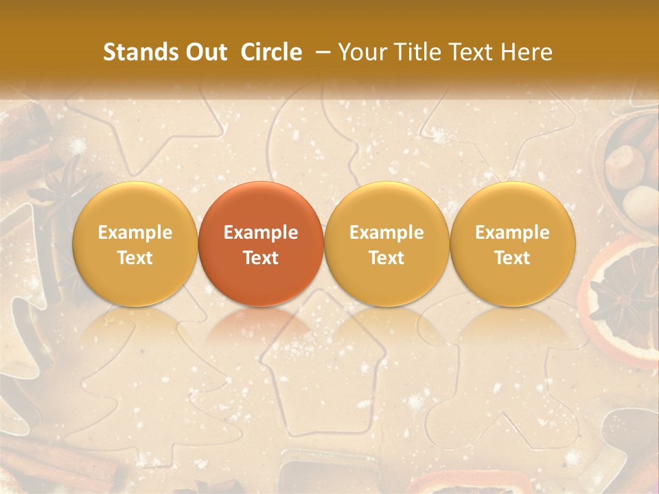 Xmas Nutrition Orange PowerPoint Template