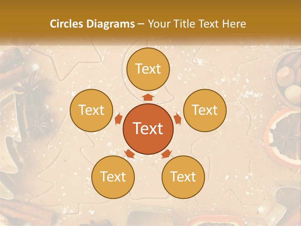 Xmas Nutrition Orange PowerPoint Template