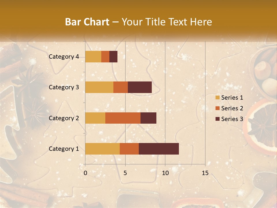 Xmas Nutrition Orange PowerPoint Template