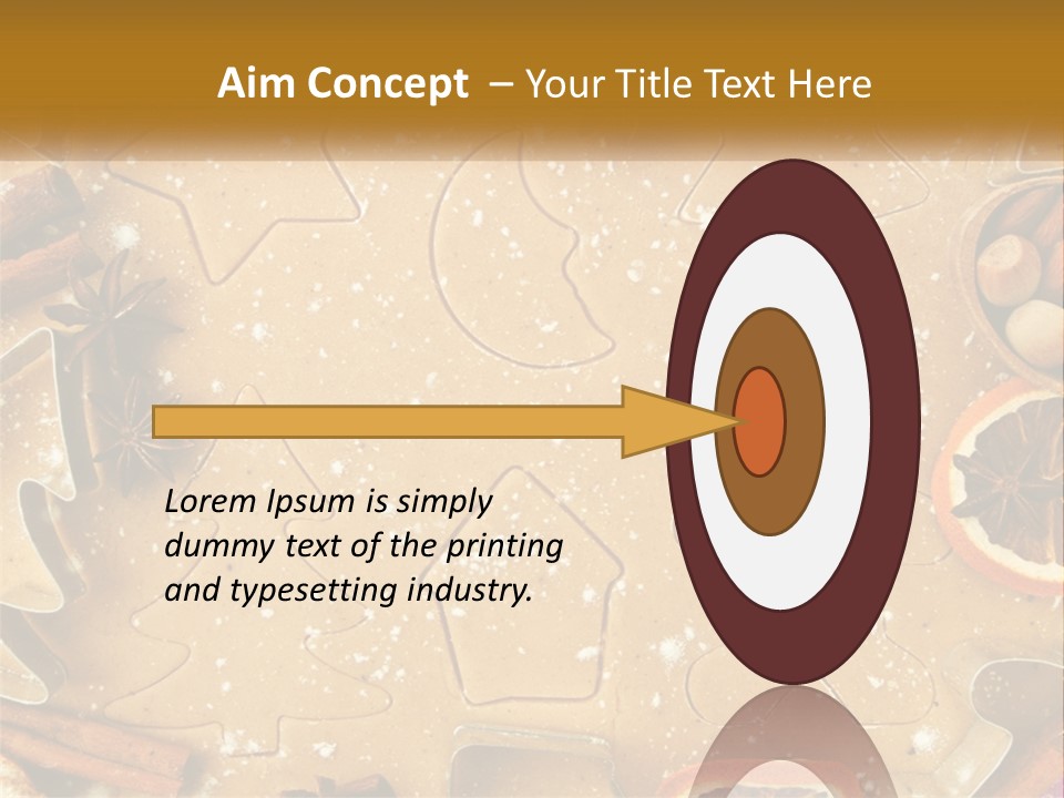 Xmas Nutrition Orange PowerPoint Template