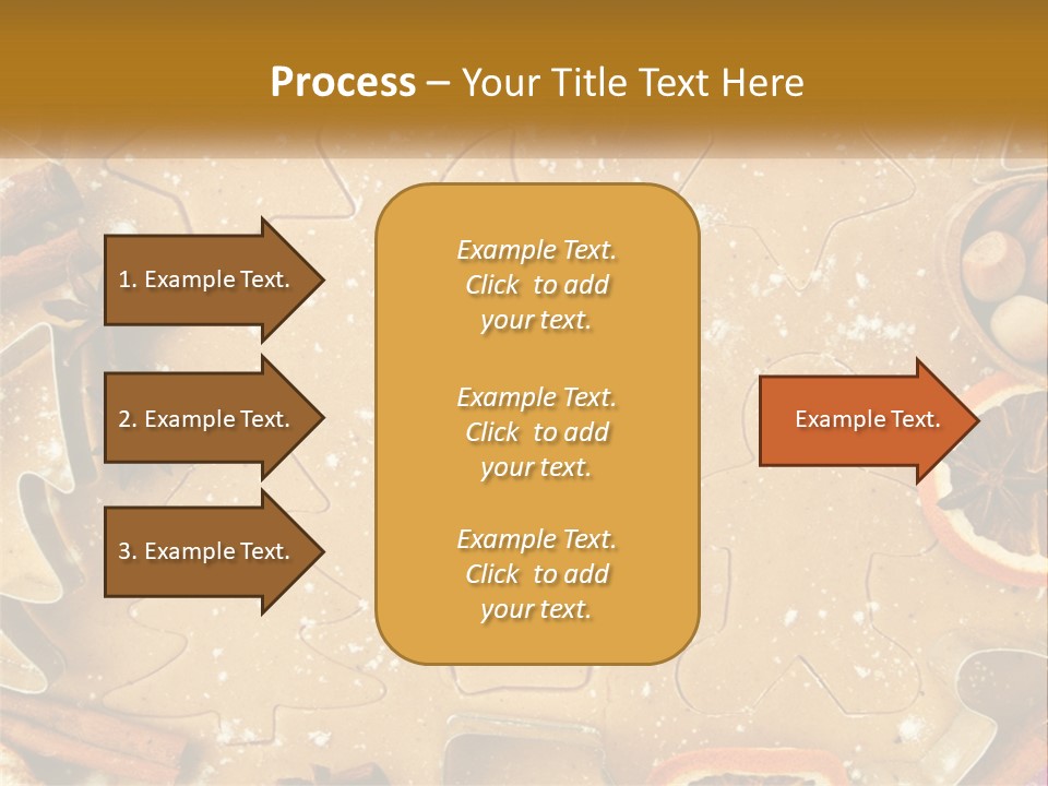 Xmas Nutrition Orange PowerPoint Template