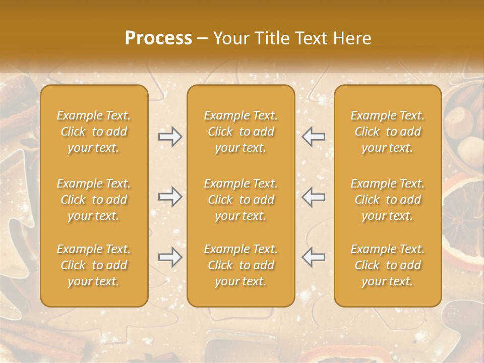 Xmas Nutrition Orange PowerPoint Template