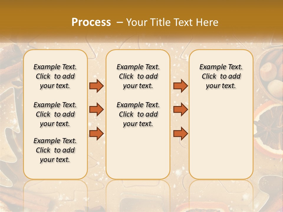 Xmas Nutrition Orange PowerPoint Template
