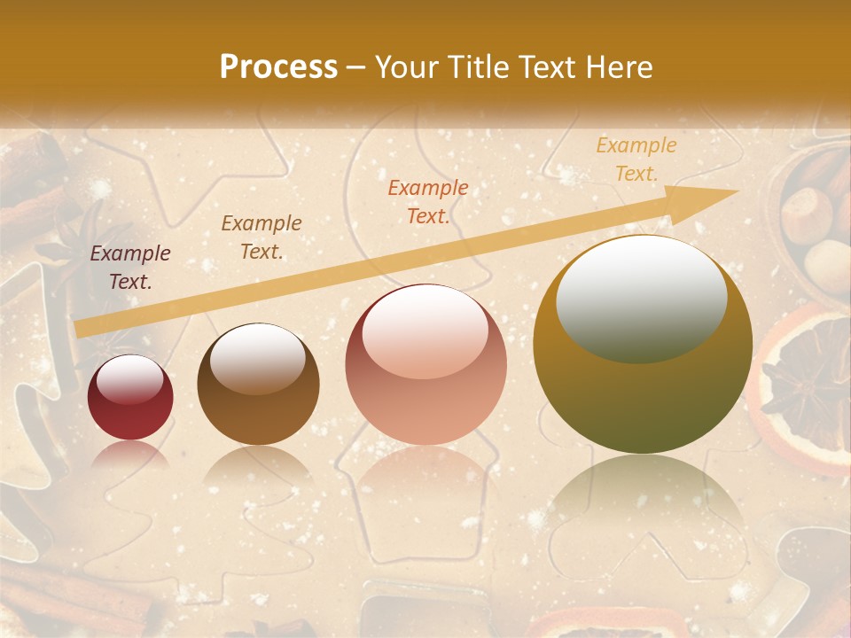 Xmas Nutrition Orange PowerPoint Template