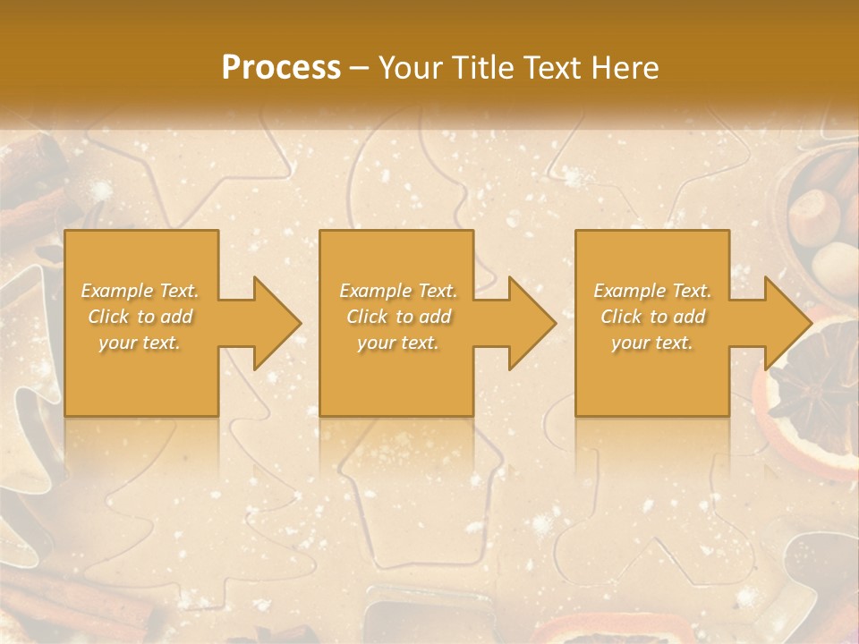 Xmas Nutrition Orange PowerPoint Template