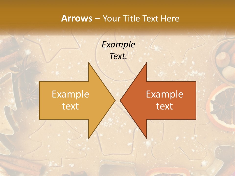 Xmas Nutrition Orange PowerPoint Template