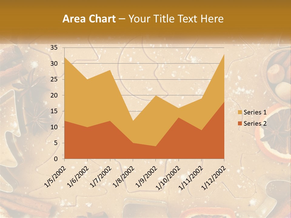 Xmas Nutrition Orange PowerPoint Template