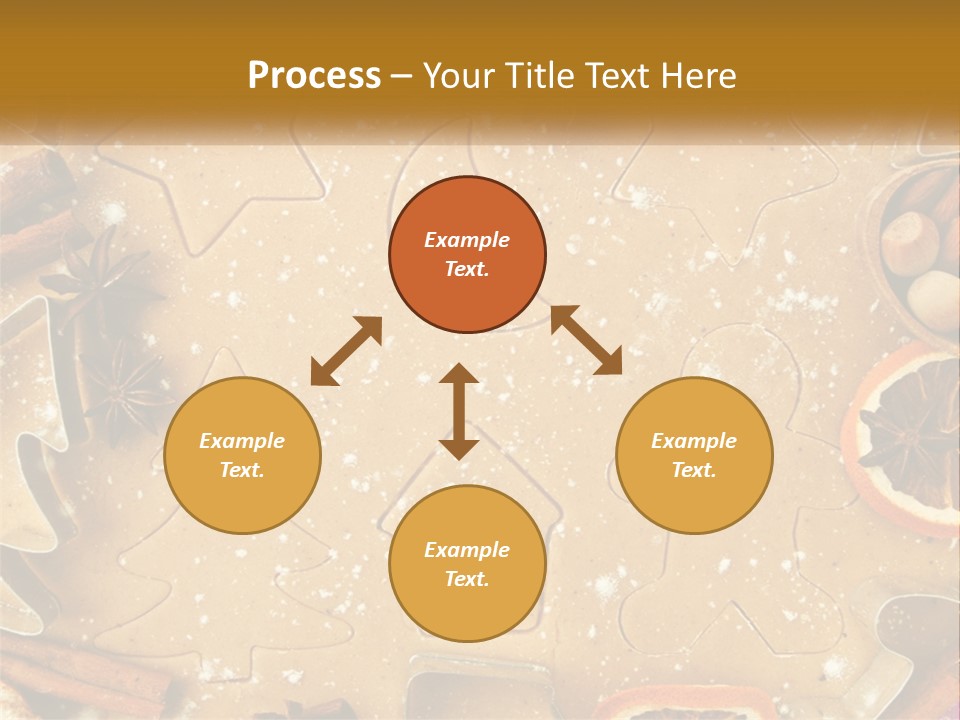Xmas Nutrition Orange PowerPoint Template