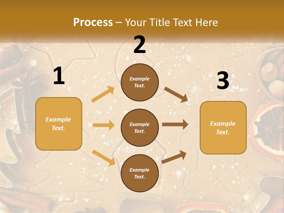 Xmas Nutrition Orange PowerPoint Template