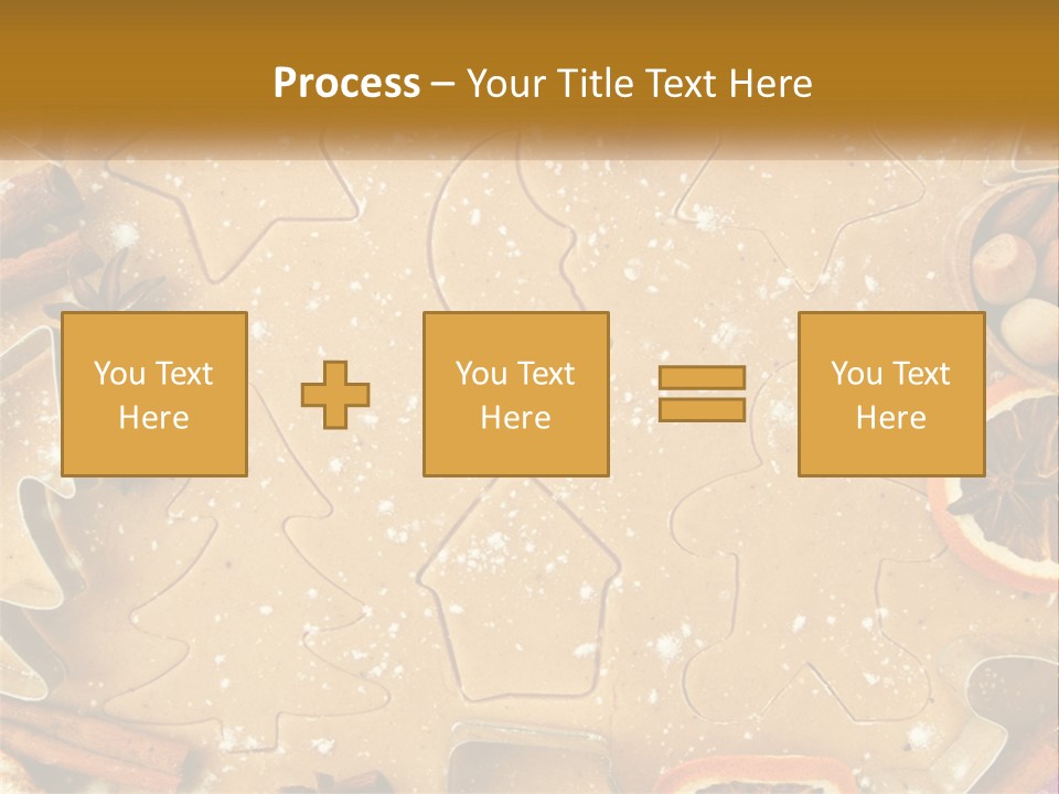 Xmas Nutrition Orange PowerPoint Template