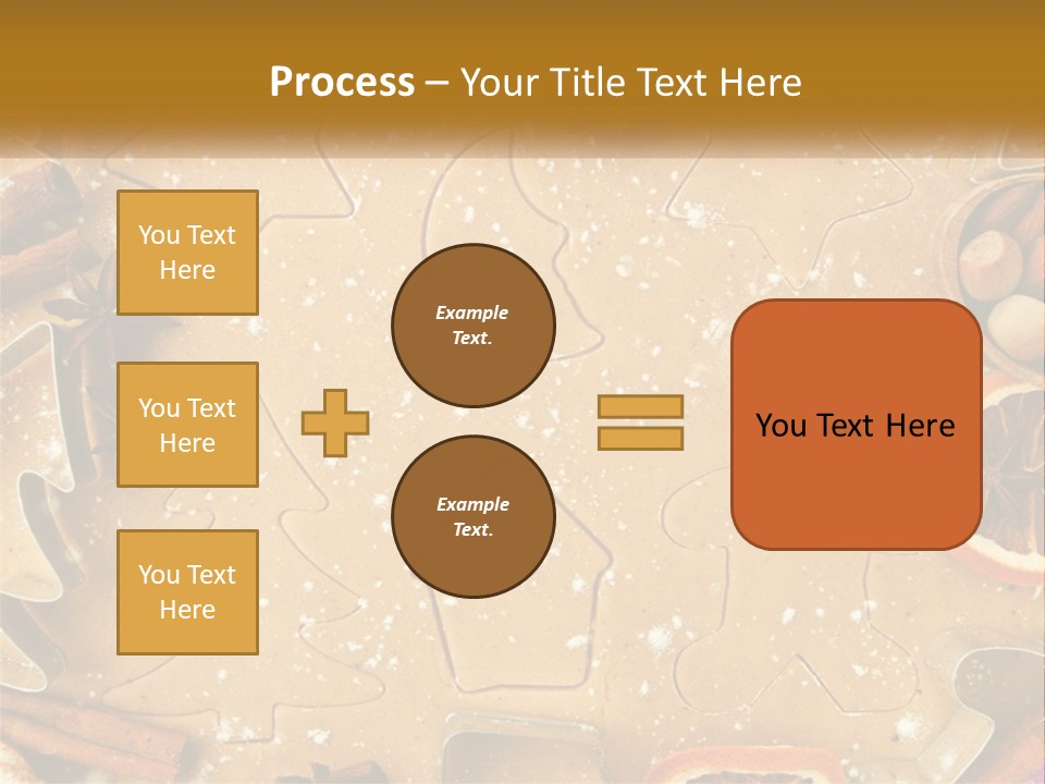 Xmas Nutrition Orange PowerPoint Template