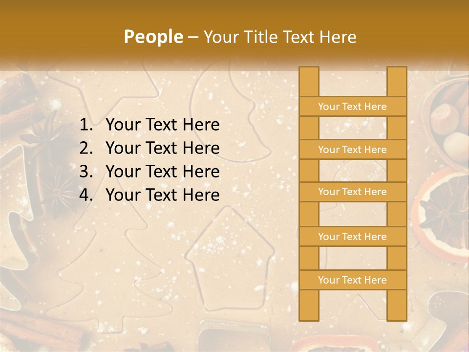 Xmas Nutrition Orange PowerPoint Template