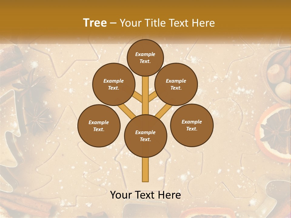 Xmas Nutrition Orange PowerPoint Template