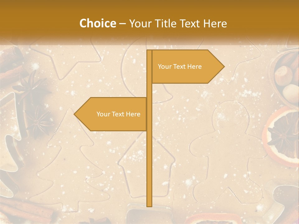 Xmas Nutrition Orange PowerPoint Template