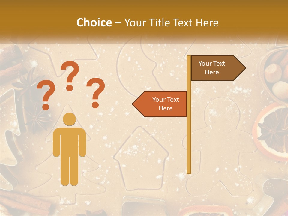 Xmas Nutrition Orange PowerPoint Template