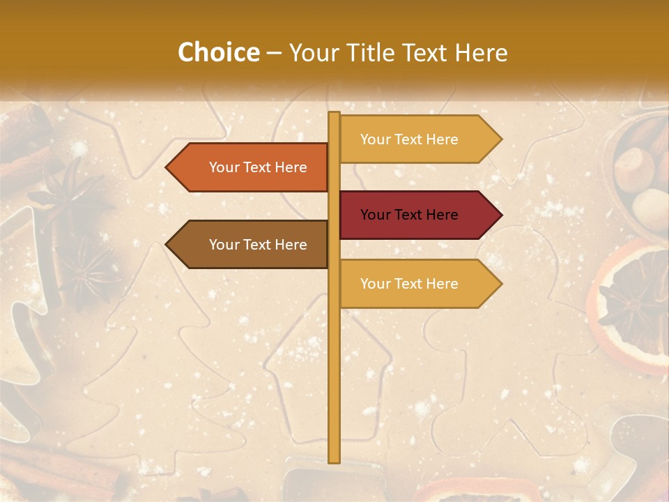 Xmas Nutrition Orange PowerPoint Template
