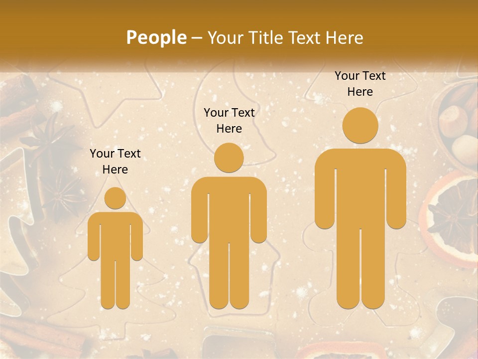 Xmas Nutrition Orange PowerPoint Template