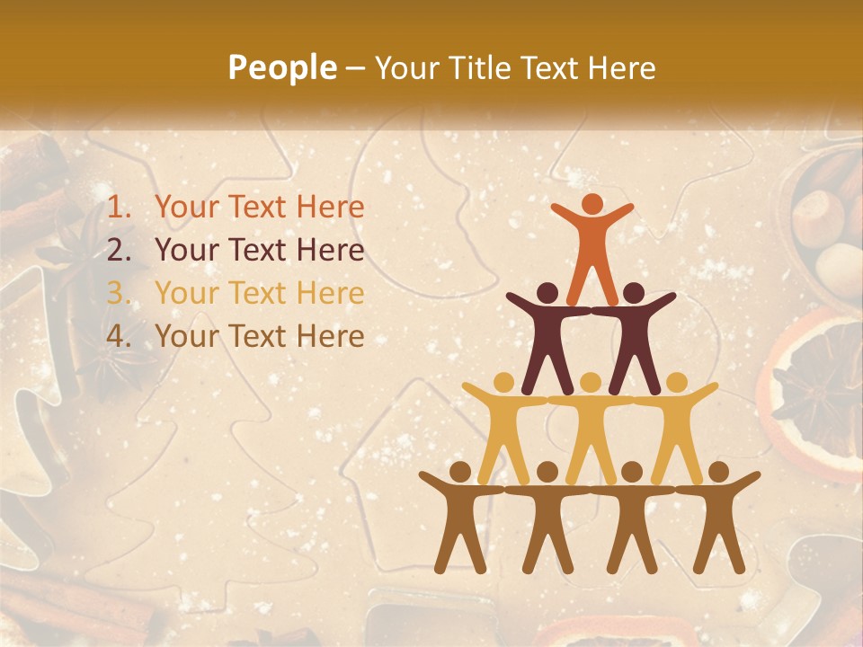 Xmas Nutrition Orange PowerPoint Template