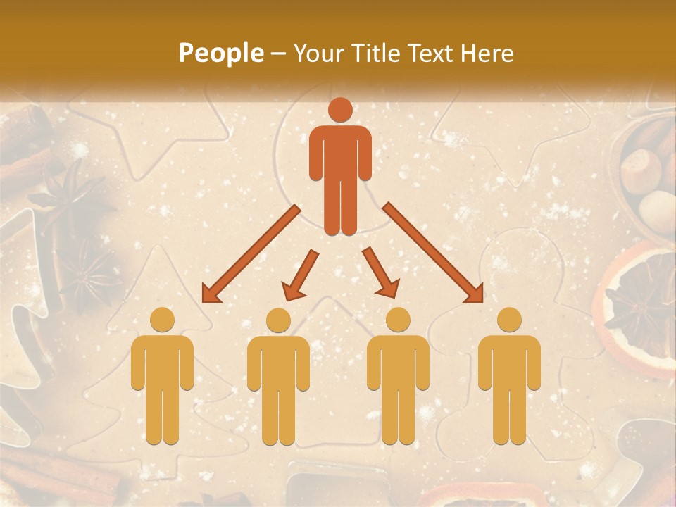 Xmas Nutrition Orange PowerPoint Template